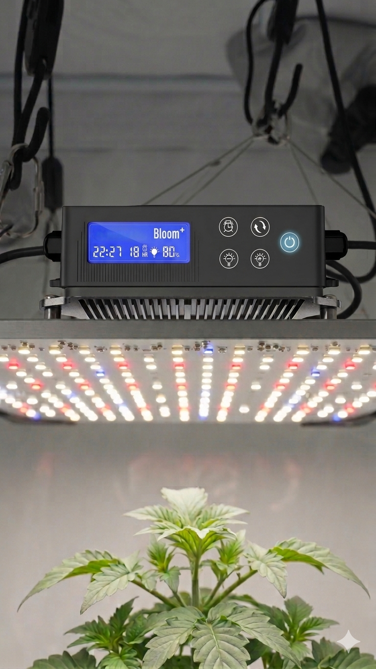 Lámpara de Cultivo LED Growattss de Espectro Completo con UV 395nm – Potencia y Control Profesional para tus Plantas