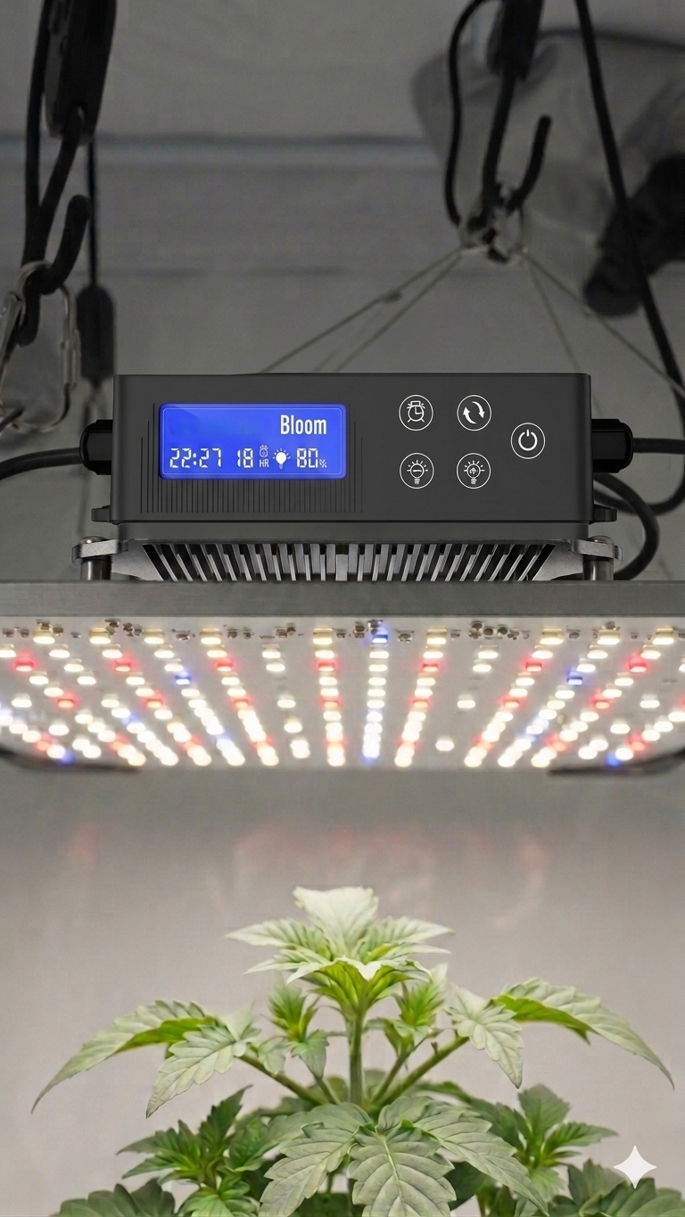 Lámpara de Cultivo LED Growattss de Espectro Completo con UV 395nm – Potencia y Control Profesional para tus Plantas