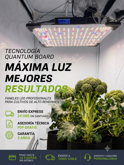 Lámpara de Cultivo LED Growattss de Espectro Completo con UV 395nm – Potencia y Control Profesional para tus Plantas